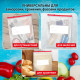 Пакеты для заморозки продуктов, 3 л, КОМПЛЕКТ 20 шт., с замком-застежкой (слайдер), LAIMA
