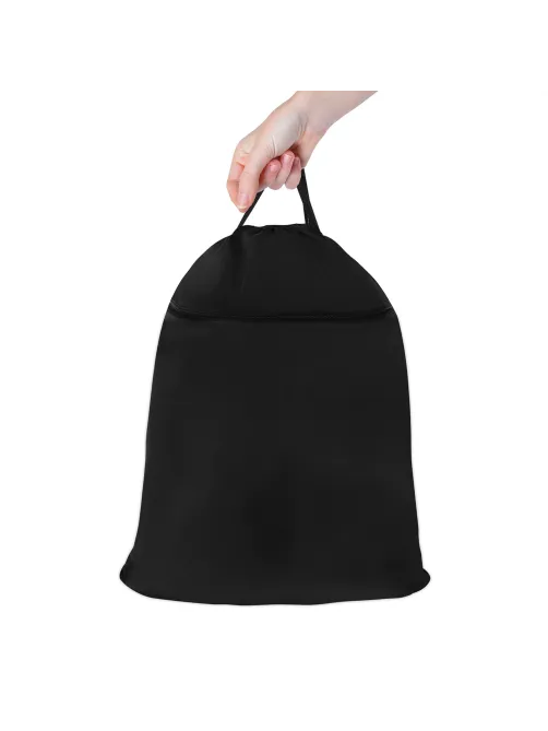 Мешок для обуви BRAUBERG БОЛЬШОЙ, с ручкой, карман на молнии, сетка, 49х41 см, 