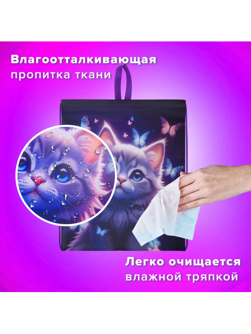Мешок для обуви BRAUBERG KIDS, с петлей, 42х34 см, 