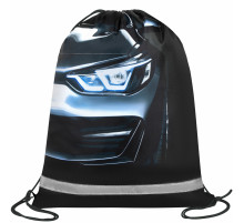 Мешок для обуви BRAUBERG KIDS, светоотражающая полоса, 46х36 см, 
