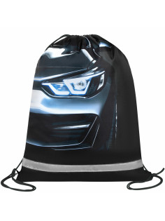 Мешок для обуви BRAUBERG KIDS, светоотражающая полоса, 46х36 см, 