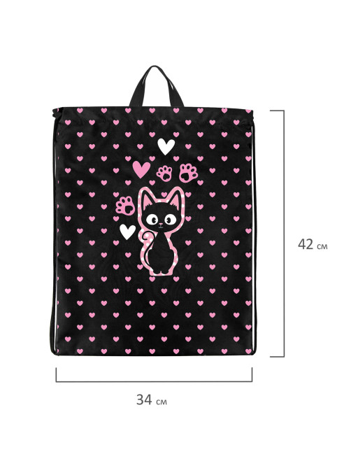 Мешок для обуви BRAUBERG KIDS, с петлей, 42х34 см, 