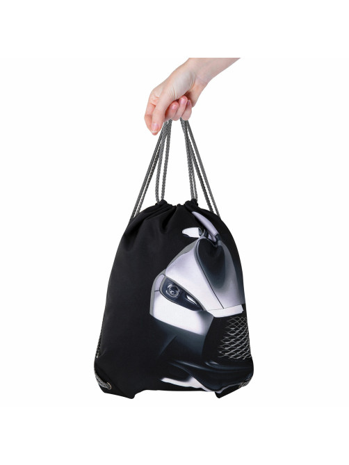 Мешок для обуви BRAUBERG PREMIUM, карман, подкладка, светоотражайка, 43х33 см, 