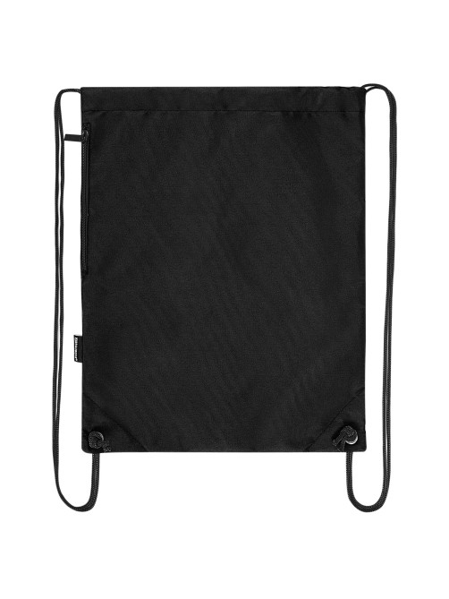 Мешок для обуви BRAUBERG плотный, карман на молнии, подкладка, 43х33 см, Total Black, 272427