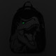 Ранец BRAUBERG SHINY, 2 отделения, с брелком, Scary dino, СВЕТЯЩИЙСЯ РИСУНОК, 38х28х14 см, 273143