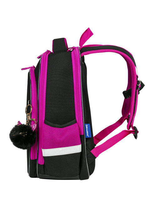 Ранец BRAUBERG QUADRO, 3 отделения, с брелоком, 