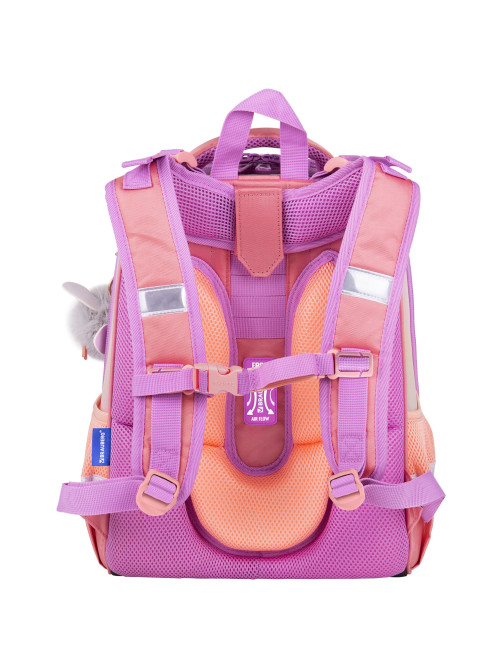 Ранец BRAUBERG SHINY, 2 отделения, с брелком, 