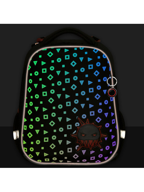 Ранец BRAUBERG LUMINOUS, 2 отделения, с брелоком, 