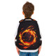 Ранец BRAUBERG KIDS STANDARD, 2 отделения, Fire split, 3D-панель, 36х28х14 см, 273147