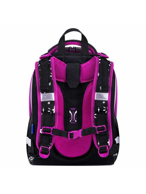 Ранец BRAUBERG SHINY, 2 отделения, с брелоком, 