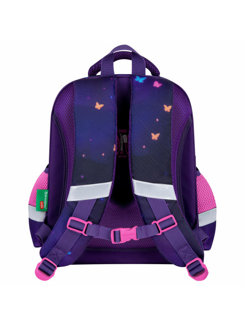 Ранец BRAUBERG KIDS STANDARD, 2 отделения, Curious cat, 36х28х14 см, 273145