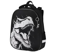Ранец BRAUBERG SHINY, 2 отделения, с брелком, Scary dino, СВЕТЯЩИЙСЯ РИСУНОК, 38х28х14 см, 273143