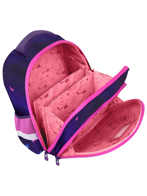 Ранец BRAUBERG KIDS STANDARD, 2 отделения, Curious cat, 36х28х14 см, 273145
