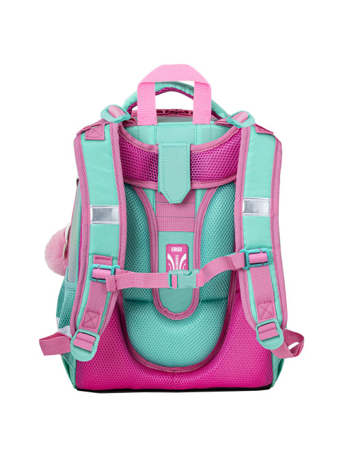 Ранец BRAUBERG SHINY, 2 отделения, с брелком, 
