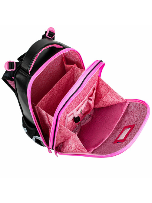Ранец BRAUBERG SHINY, 2 отделения, с брелком, 