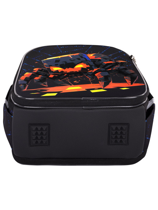 Ранец BRAUBERG QUADRO, 3 отделения, с брелком, Fire spider, 37х28х18 см, 273106