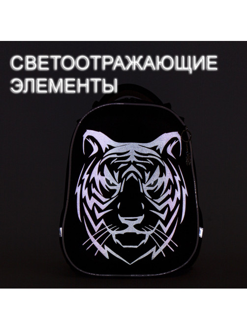 Ранец BRAUBERG SHINY, 2 отделения, с брелком, 