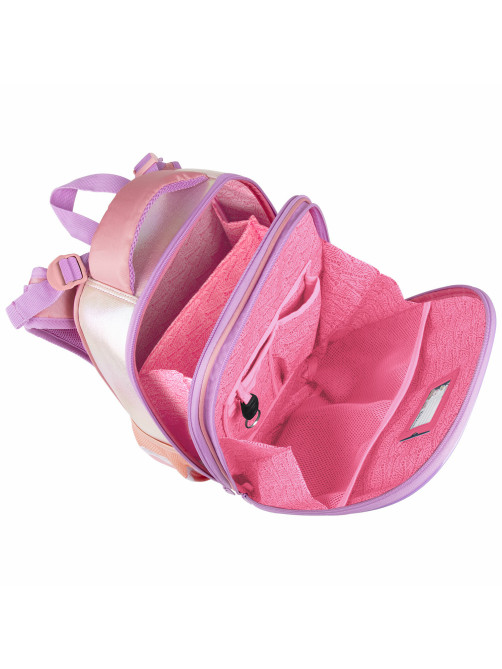 Ранец BRAUBERG SHINY, 2 отделения, с брелком, 