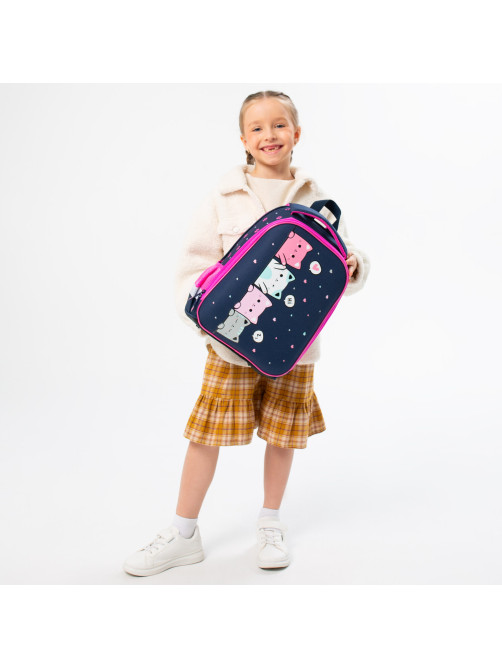 Ранец BRAUBERG KIDS START, 1 отделение, 2 кармана, Anti-gravity, 35х26х13 см, 273150