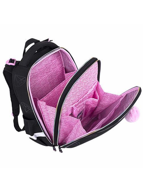 Ранец BRAUBERG LUMINOUS, 2 отделения, с брелоком, 