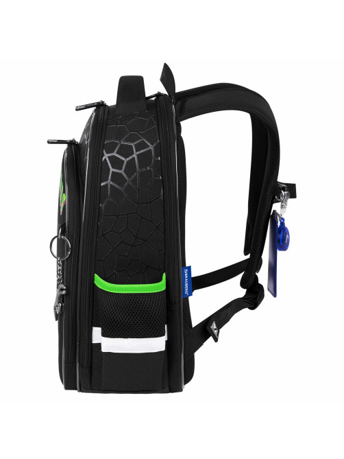 Ранец BRAUBERG QUADRO, 3 отделения, с брелком, 
