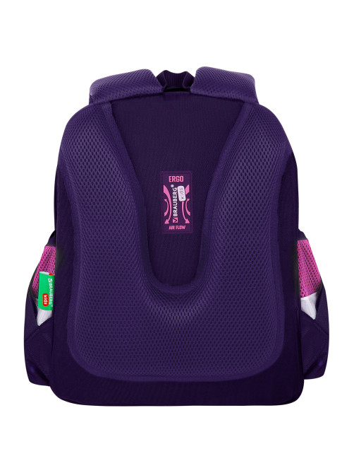 Ранец BRAUBERG KIDS STANDARD, 2 отделения, Curious cat, 36х28х14 см, 273145