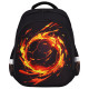 Ранец BRAUBERG KIDS STANDARD, 2 отделения, Fire split, 3D-панель, 36х28х14 см, 273147