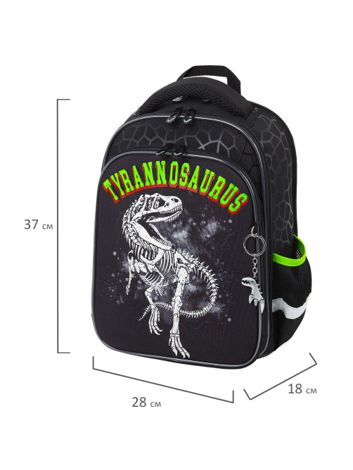 Ранец BRAUBERG QUADRO, 3 отделения, с брелком, 
