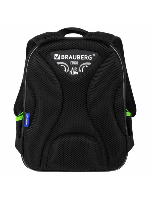 Ранец BRAUBERG QUADRO, 3 отделения, с брелком, 