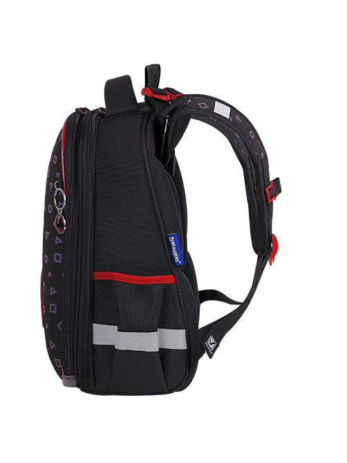 Ранец BRAUBERG LUMINOUS, 2 отделения, с брелоком, 