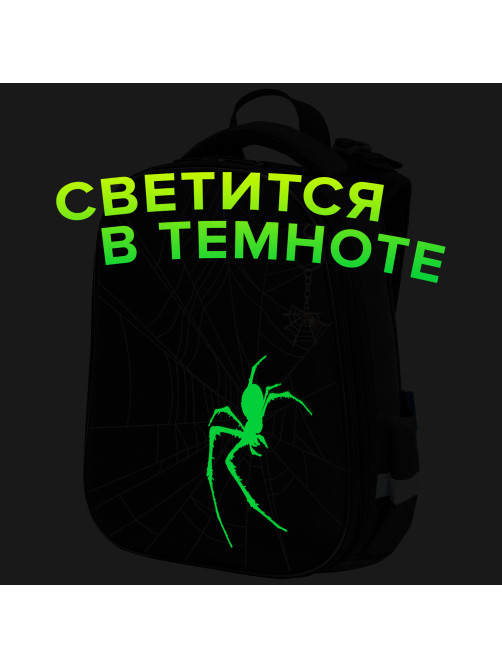 Ранец BRAUBERG SHINY, 2 отделения, с брелком, 