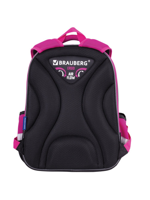 Ранец BRAUBERG QUADRO, 3 отделения, с брелоком, 