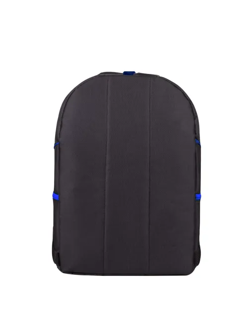 Рюкзак STAFF TRIP универсальный, 2 кармана, черный с синими деталями, 40x27x15,5 см, 270786