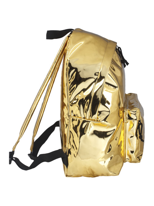 Рюкзак BRAUBERG GLOSSY универсальный, блестящий, светло-золотой, 41х32х14 см, 227094