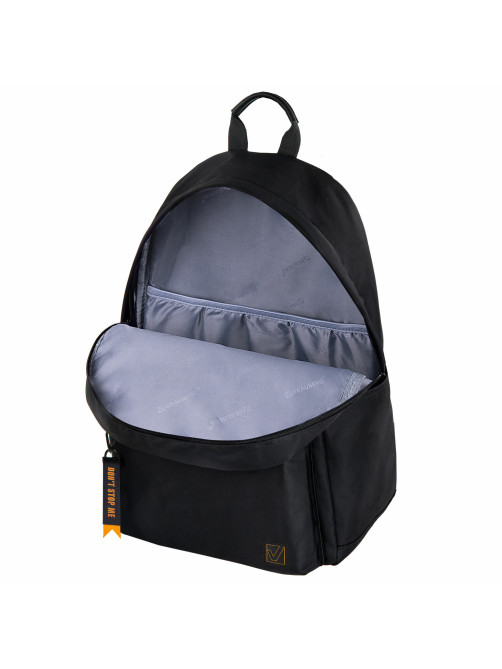 Рюкзак BRAUBERG FASHION CITY универсальный, карман-антивор, Cat, черный, 44х31х16 см, 272569