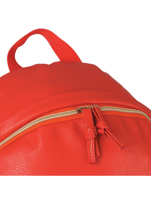 Рюкзак BRAUBERG CELEBRITY универсальный, экокожа, красный, 41х32х14 см, 227099