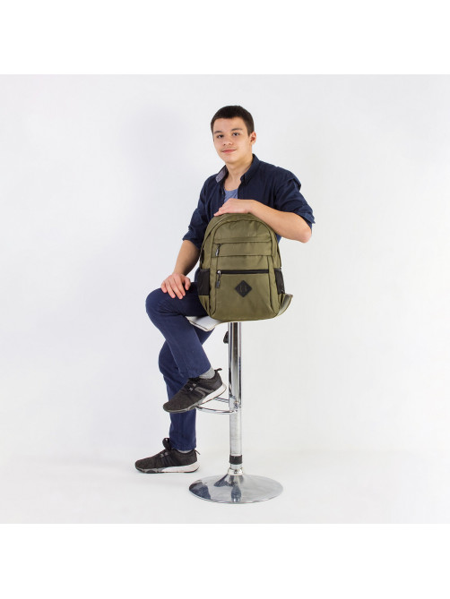 Рюкзак BRAUBERG DYNAMIC универсальный, эргономичный, хаки, 43х30х13 см, 270804