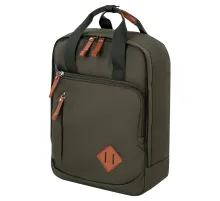 Рюкзак BRAUBERG FRIENDLY универсальный с длинными ручками, хаки, 37х26х13 см, 270091