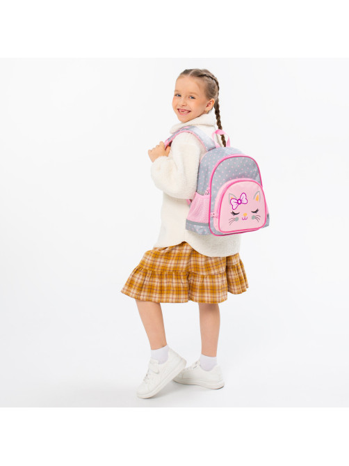Рюкзак BRAUBERG KIDS PLAY детский, 1 отделение, 3 кармана, Tiny cutie, 29х23х12 см, 273148