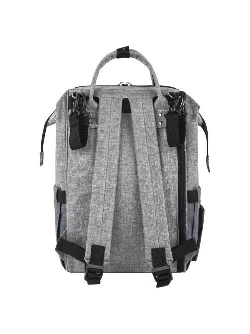 Рюкзак для мамы BRAUBERG MOMMY, крепления для коляски, термокарманы, серый, 41x24x17 см, 270818