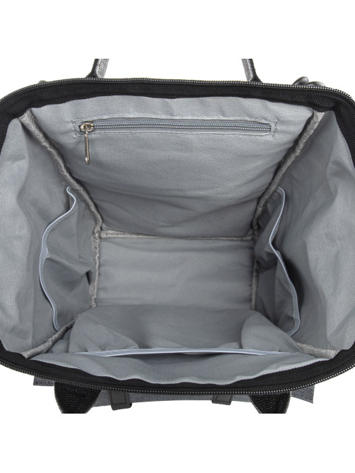 Рюкзак для мамы BRAUBERG MOMMY, крепления для коляски, термокарманы, серый, 41x24x17 см, 270818
