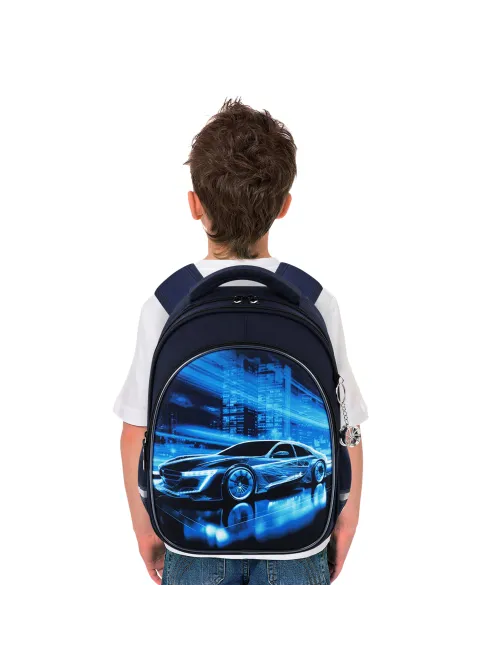 Рюкзак BRAUBERG OPTIMA, 2 отделения, с брелоком, 