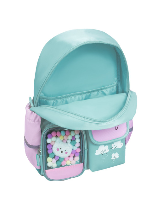 Рюкзак BRAUBERG PASTEL с термонашивками в комплекте, 