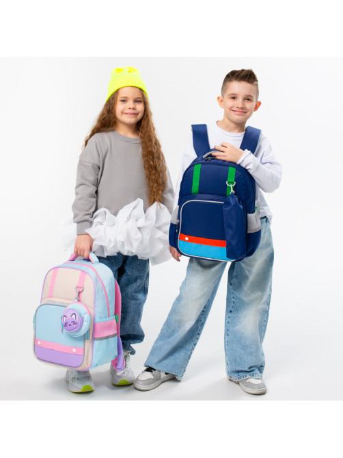 Рюкзак BRAUBERG KIDS MODE с пеналом в комплекте, 1 отделение, 