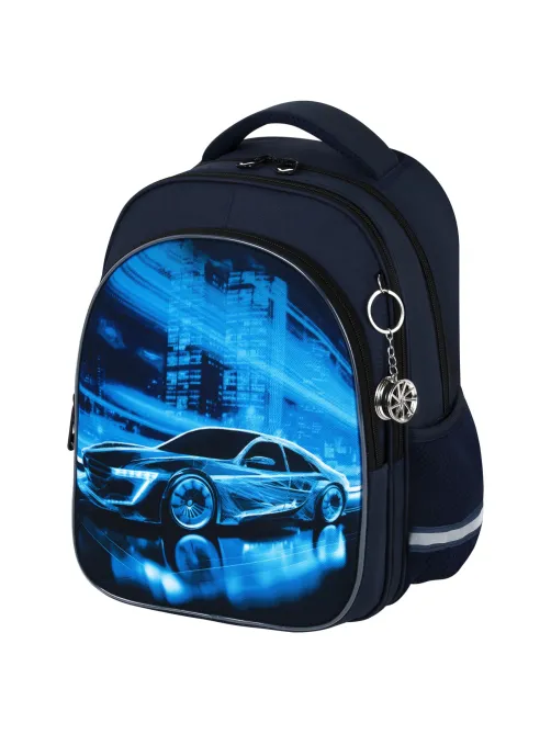 Рюкзак BRAUBERG OPTIMA, 2 отделения, с брелоком, 