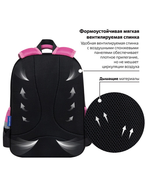 Рюкзак BRAUBERG FAVOUR, 2 отделения, 3 кармана, 