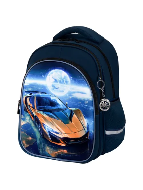 Рюкзак BRAUBERG OPTIMA, 2 отделения, с брелком, 