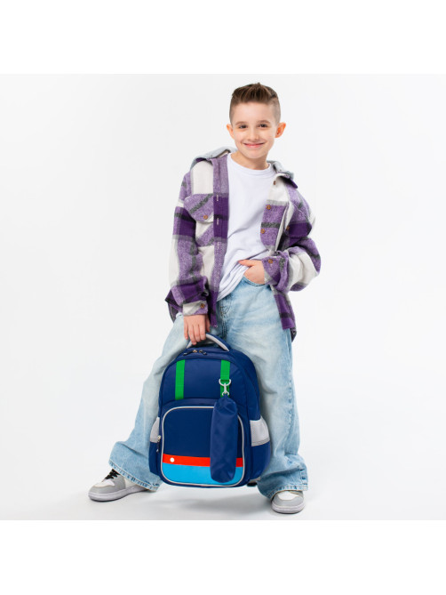 Рюкзак BRAUBERG KIDS MODE с пеналом в комплекте, 1 отделение, 