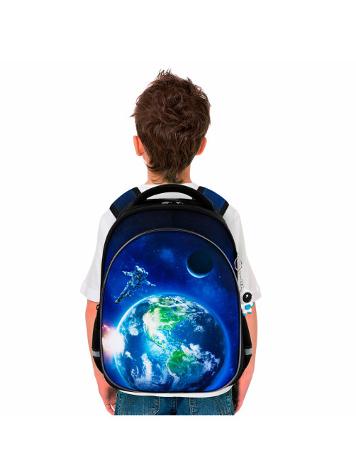 Рюкзак BRAUBERG OPTIMA, 2 отделения, с брелоком, 