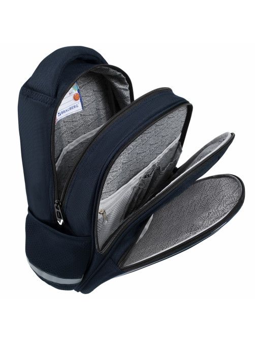 Рюкзак BRAUBERG OPTIMA, 2 отделения, с брелоком, 